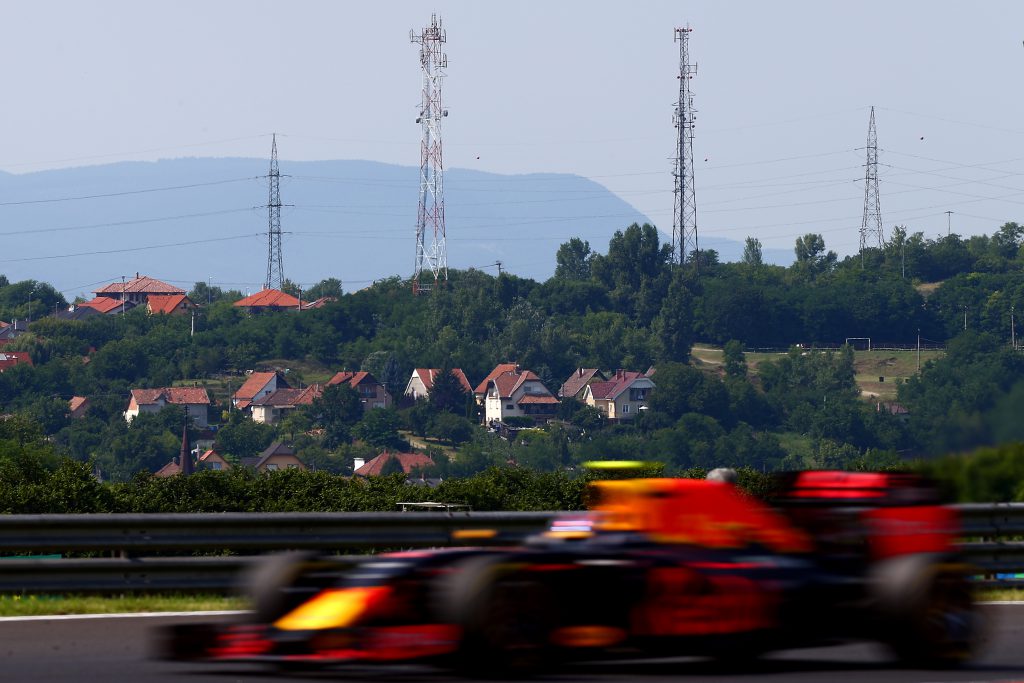 BUDAPEST, HUNGARY - JULY 24: Max Verstappen of the Netherlands drives the 6 Red Bull Racing Red Bull-TAG Heuer RB12 TAG Heuer during the Formula One Grand Prix of Hungary at Hungaroring on July 24, 2016 in Budapest, Hungary. (Photo by Dan Istitene/Getty Images)